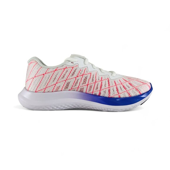 Under Armour Charged Breeze 2 White Violet Women's Running Shoes 3026142-103 - Picture 2 of 8